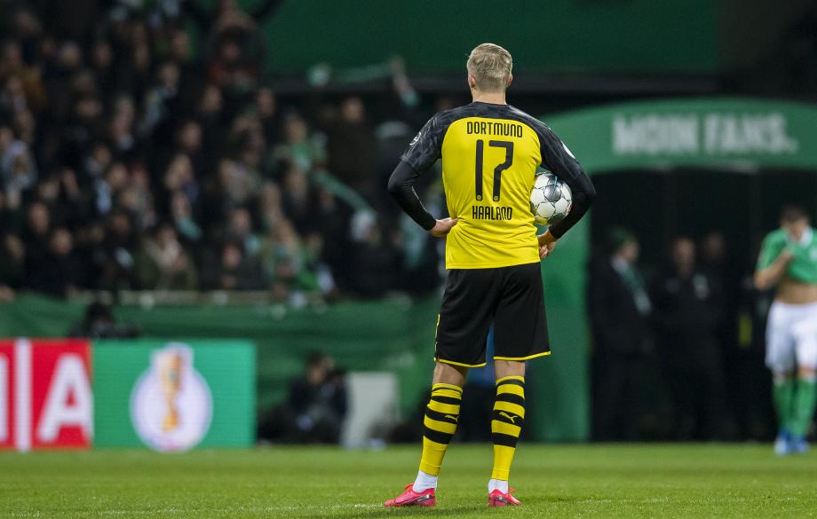 [图]德国杯-哈兰德再破记载 多特蒙德2-3不来梅